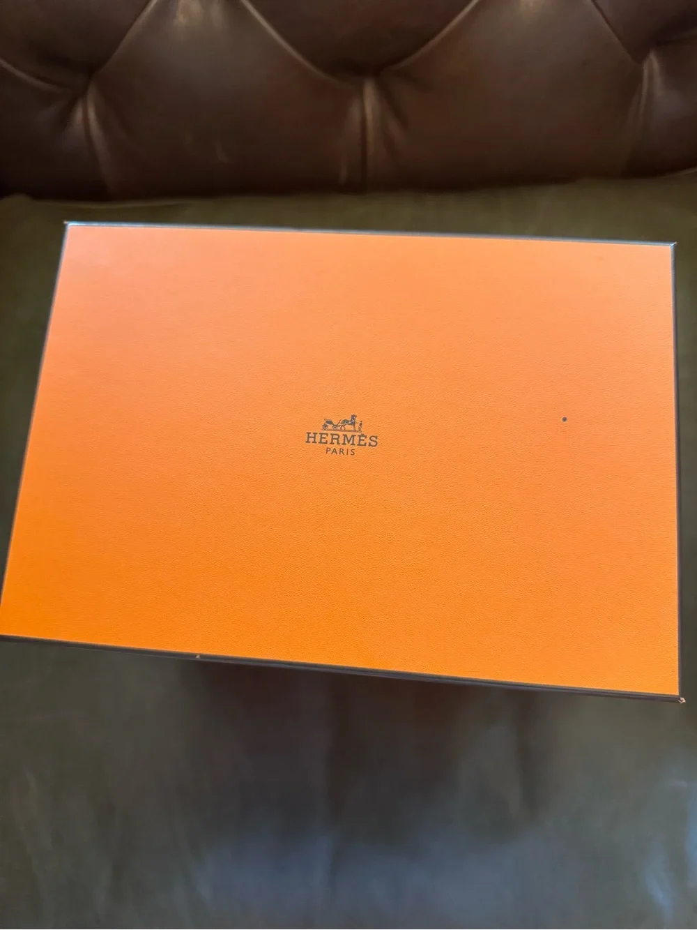 Authentic Hermes Signature Orange Storage Box! (Box 1)